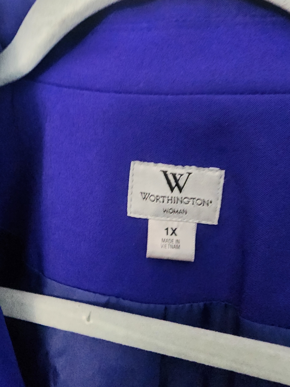 Worthington Royal Blue Single-Button Blazer - Picture 3 of 5